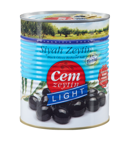 Light Salamura Siyah Zeytin 400gr. Teneke