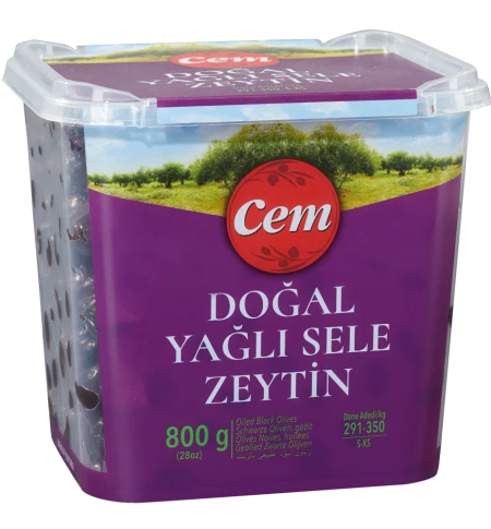 Doğal Yağlı Sele Siyah Zeytin S - XS 800gr.